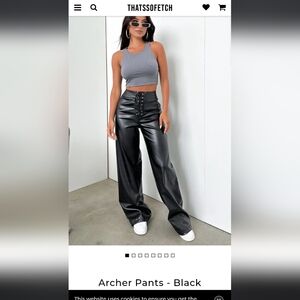 Black Archer Pants